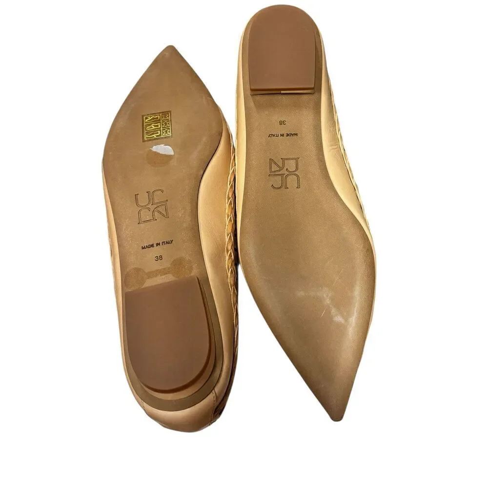 ULLA JOHNSON Ophelia Flat in Sand NWB Size 38/8 - Picture 10 of 12